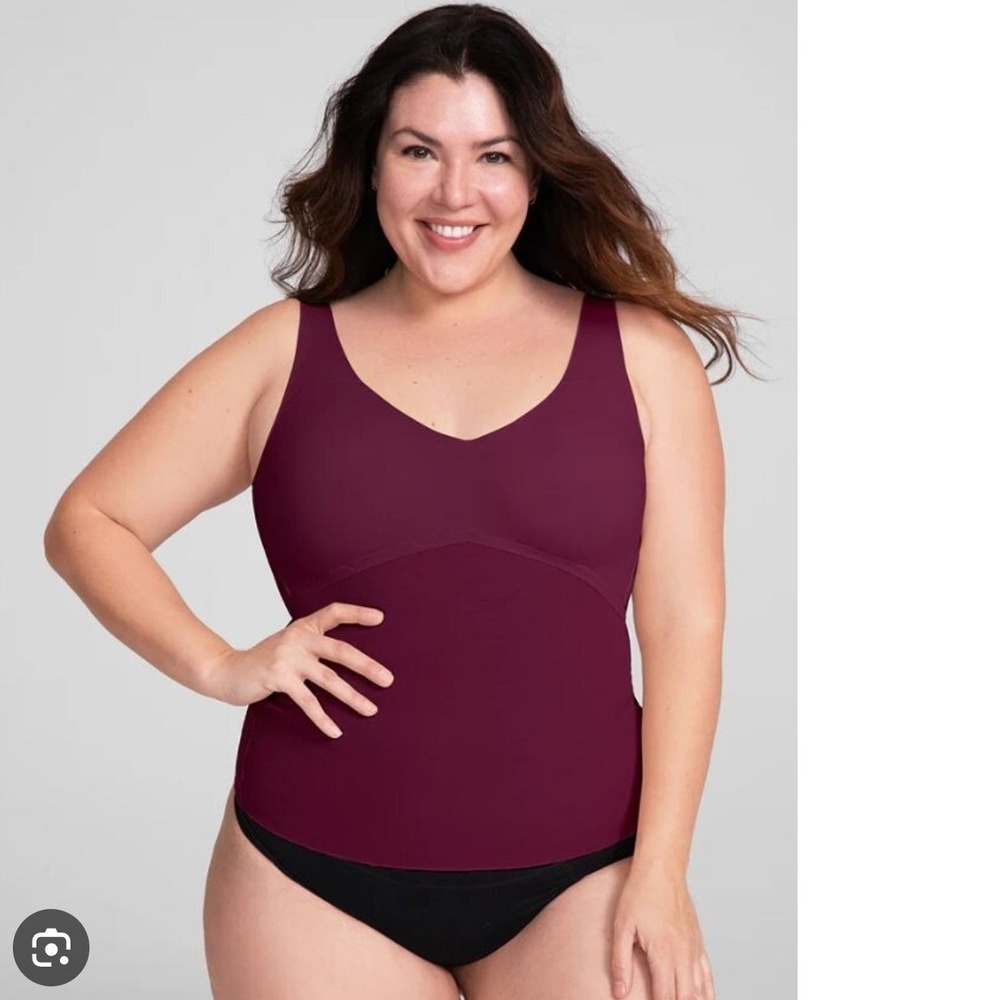 Honeylove size xl lift wear tank wire free cup cami tank fig
